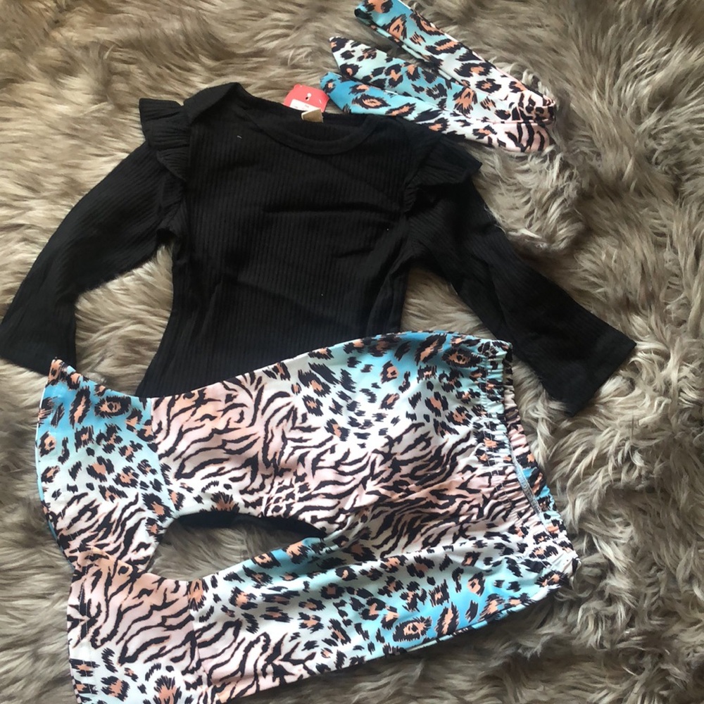 ‼️SALE‼️ 3-piece set leopard outfit